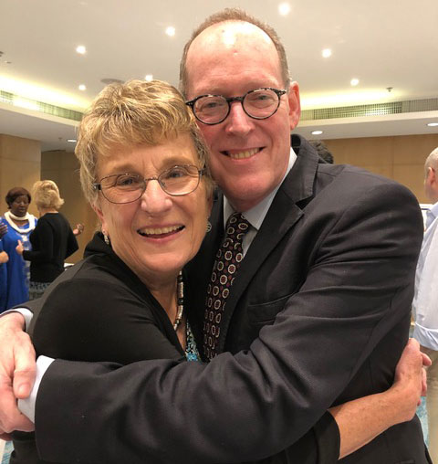 Joyce Cummings and Paul Farmer