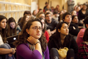 Tufts university crowd